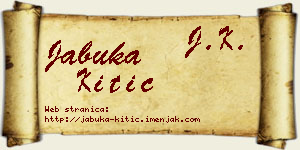 Jabuka Kitić vizit kartica
